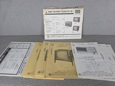 #ad Sams 1000 Vintage Rca Catalina Motorola Sears TV Repair Service Manuals 1968 $7.99
