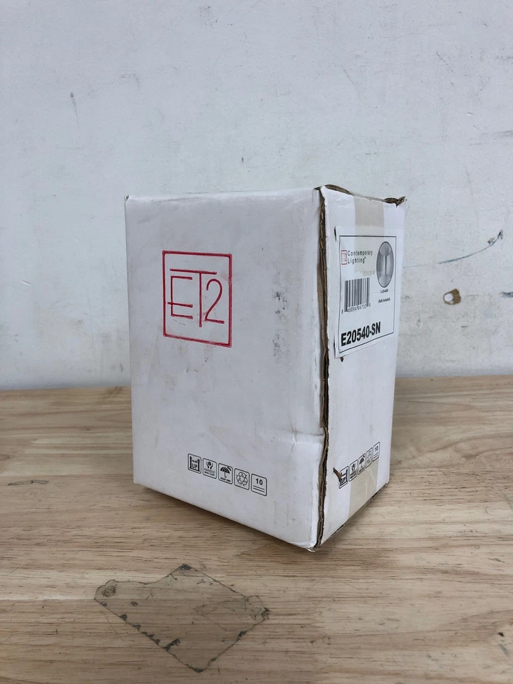 Aplique de pared de aluminio ET2 E20540-SN Wink 5,25" - níquel satinado Foto 2 de 2