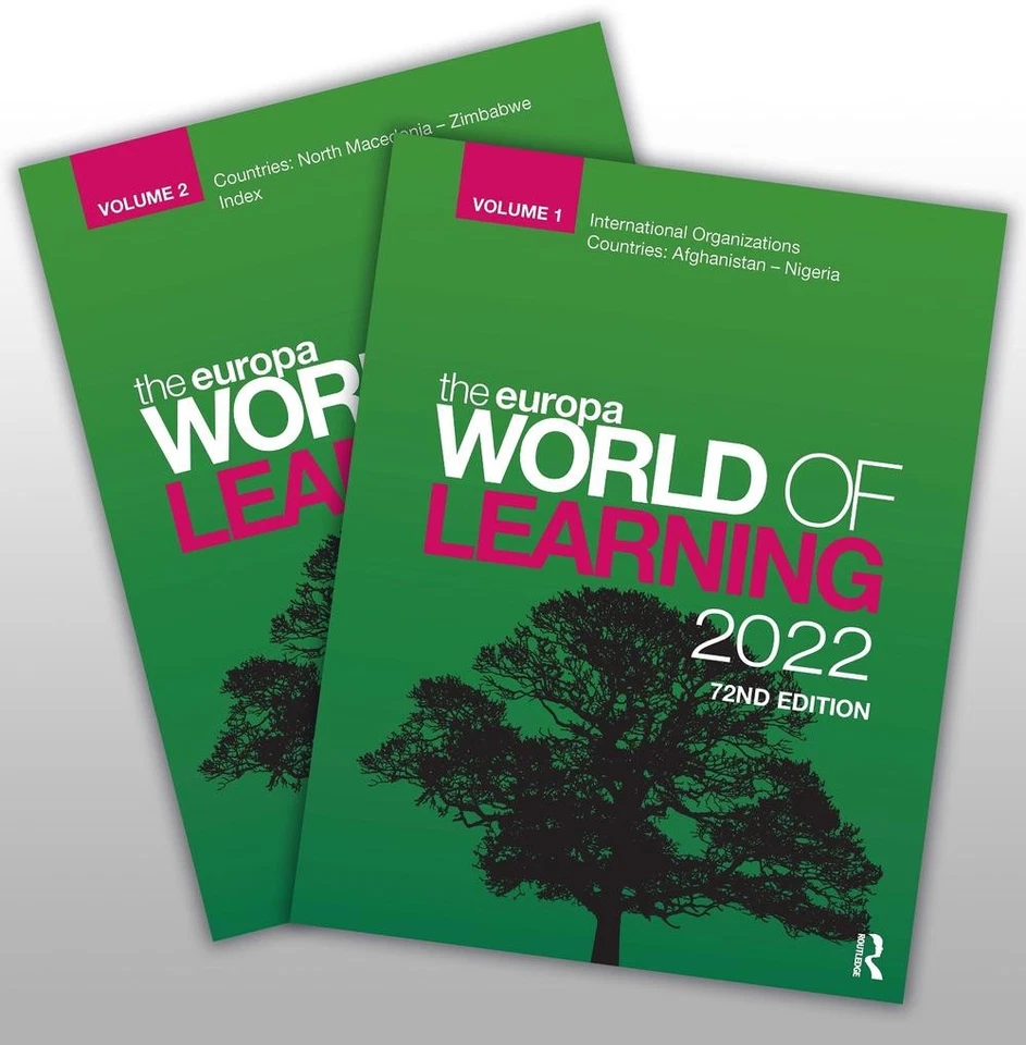 The Europa World of Learning 2022 by Europa Publications Hardcover Book
