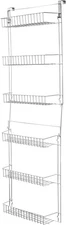 Over the Door Organizer - 6-Tier Adjustable Pantry Shelves and Rack for Kitchen 