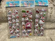 Retro Vintage Look Hello Kitty 3D Puffy Stickers 3 sets (#16)