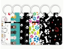 Chap-stick Holder with clip, Lip balm holder keychain Gift  Choose Style & Clip