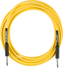 Genuine Fender Tom DeLonge 10' To The Stars Instrument/Guitar Cable, Yellow