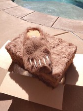Bravest Studios Bear Claw Mules Size 14 Brand new BROWN NIB Homer Simpson