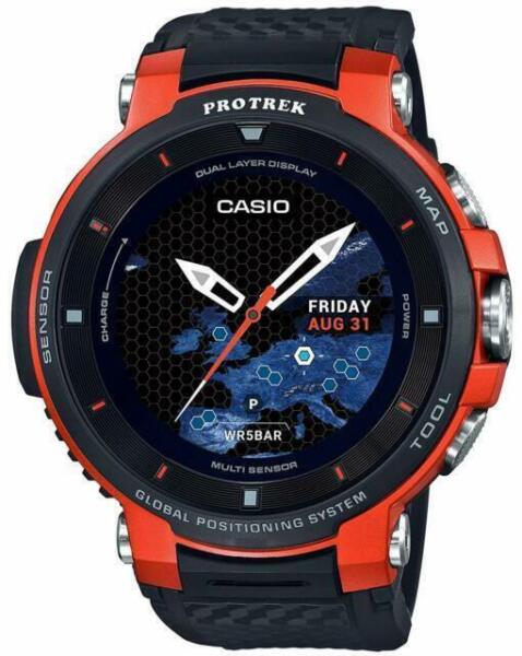 Casio WSD-F30-RG Pro Trek 4GB GPS Bluetooth Smartwatch for Men