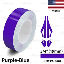 3/4" Vinyl Pinstriping Pin Stripe Styling Tape Decal Sticker 19mm PURPLE-BLUE