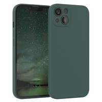 FüR Apple Iphone 13 HandyhüLle Silikon Back Cover Schutz Handy Case Nacht GrüN