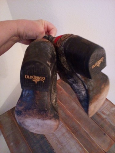 Old Gringo Grace Heart Leather Cowboy Ankle Boots Women's Size 9 - Ret. $550 - Picture 11 of 17