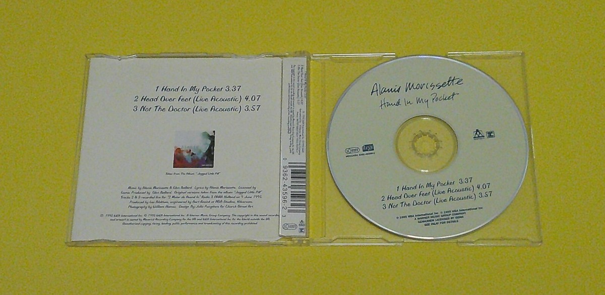 ALANIS MORISSETTE Hand In My Pocket UK 3 Track CD Single #1 (2 CD