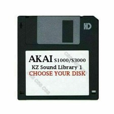 Akai S1000 / S3000 Floppy Disk KZ Sound Library 1 Choose Your Disk