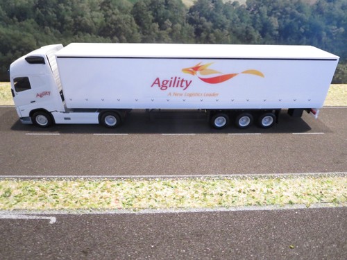 HERPA VOLVO FH16 GL750 GARDINENPLANEN-SATTELZUG "Agility", EIGENCREATION - Bild 2 von 5
