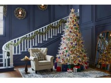Home Decorators 7.5 ft. Kenwood Fraser Fir Flocked LED Pre-Lit Christmas Tree