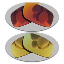 Fire Red Yellow Gold Replacement Lenses For-Oakley Canteen 2014 OO9225 Polarized