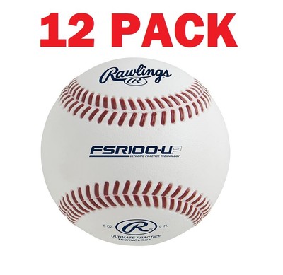 12 New Rawlings Ultimate Practice Practice Baseballs dozen UPT balls flat seam