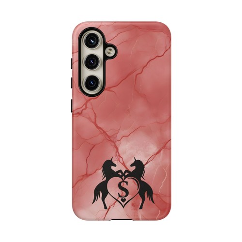 Pink Marble Phone Case For iPhone and Samsung Custom Unicorn Monogram - Picture 76 of 114