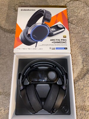 SteelSeries Arctis Pro + GameDAC Black Headband Headsets for PS4