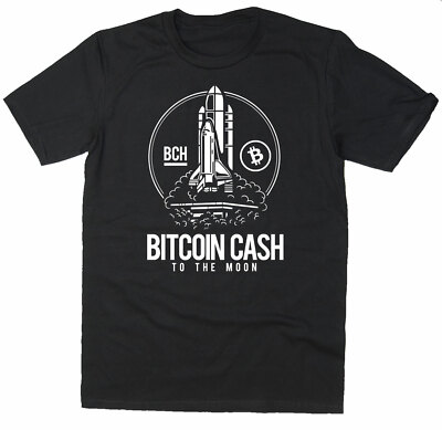 Bitcoin Cash To The Moon T-Shirt - BCH $DOGE Reddit Coin Krypto - 6 Farben