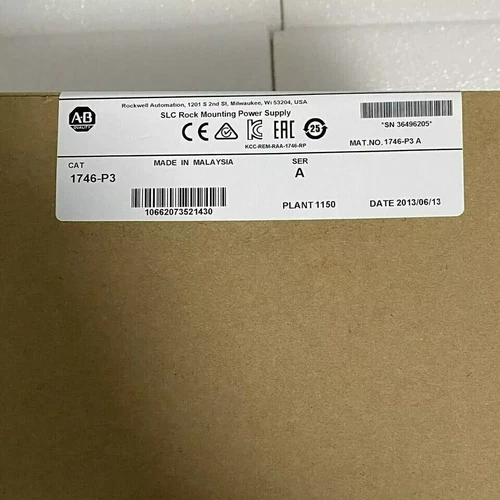 Modulo alimentatore AB 1746-P3 SER A SLC 500 1746P3 nuovo originale sigillato in fabbrica - Foto 1 di 8