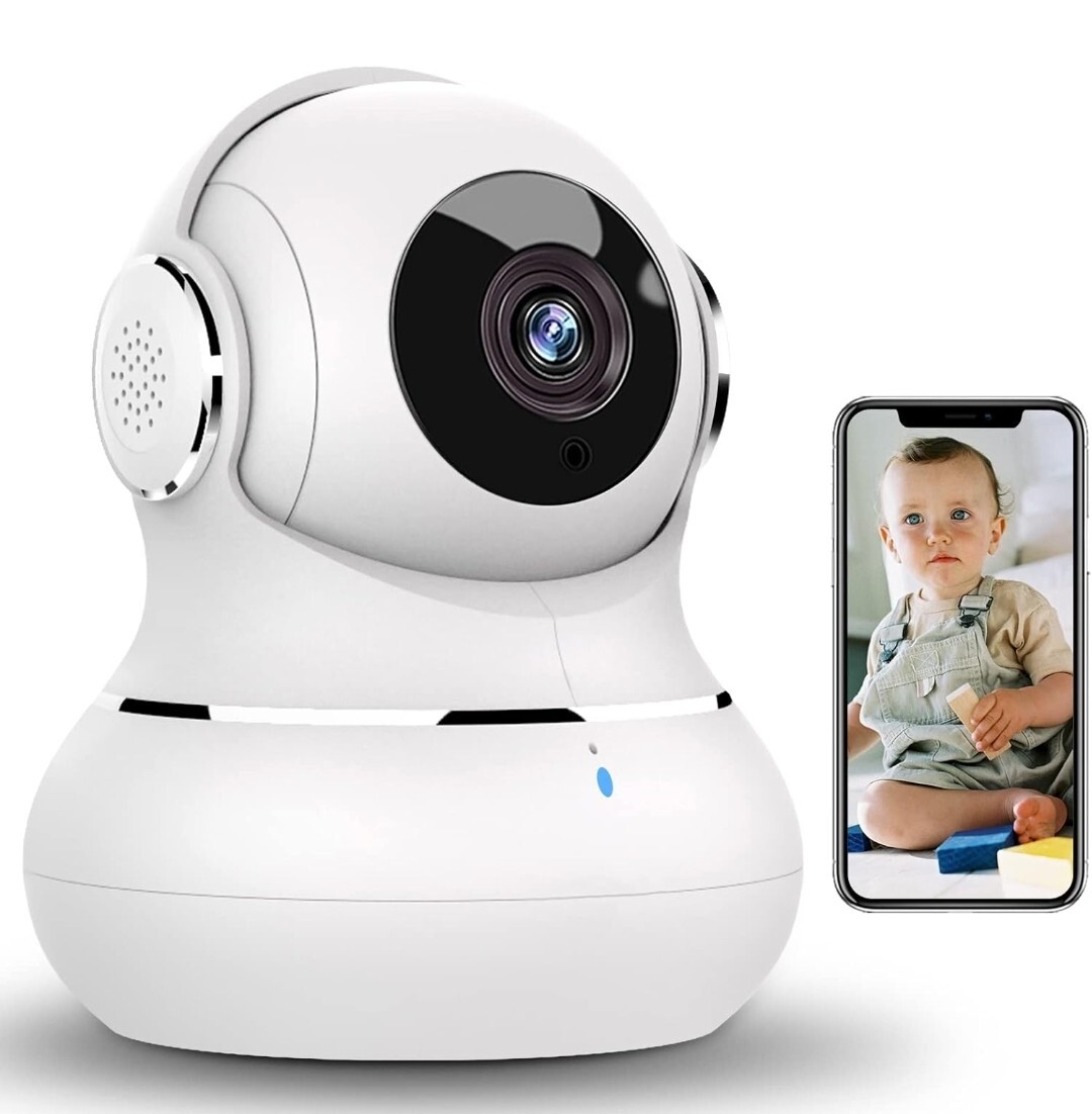 Smart Pet & Baby Camera: 360 Pan/Tilt, Motion Detection, Phone App Control!-image