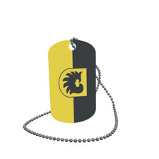 Dog Tag Flag Aldrans Tyrol Dog Tag Aluminium 30 x 50mm
