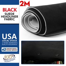 Suede Headliner Black Fabric Material 80" Car Interior Ceiling Upholstery 60" W