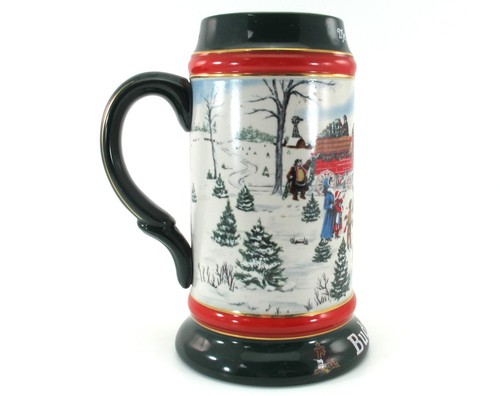 Budweiser Beer Stein Collector Series 1991 THE SEASONS BEST Ceramic Vintage - Picture 3 of 12