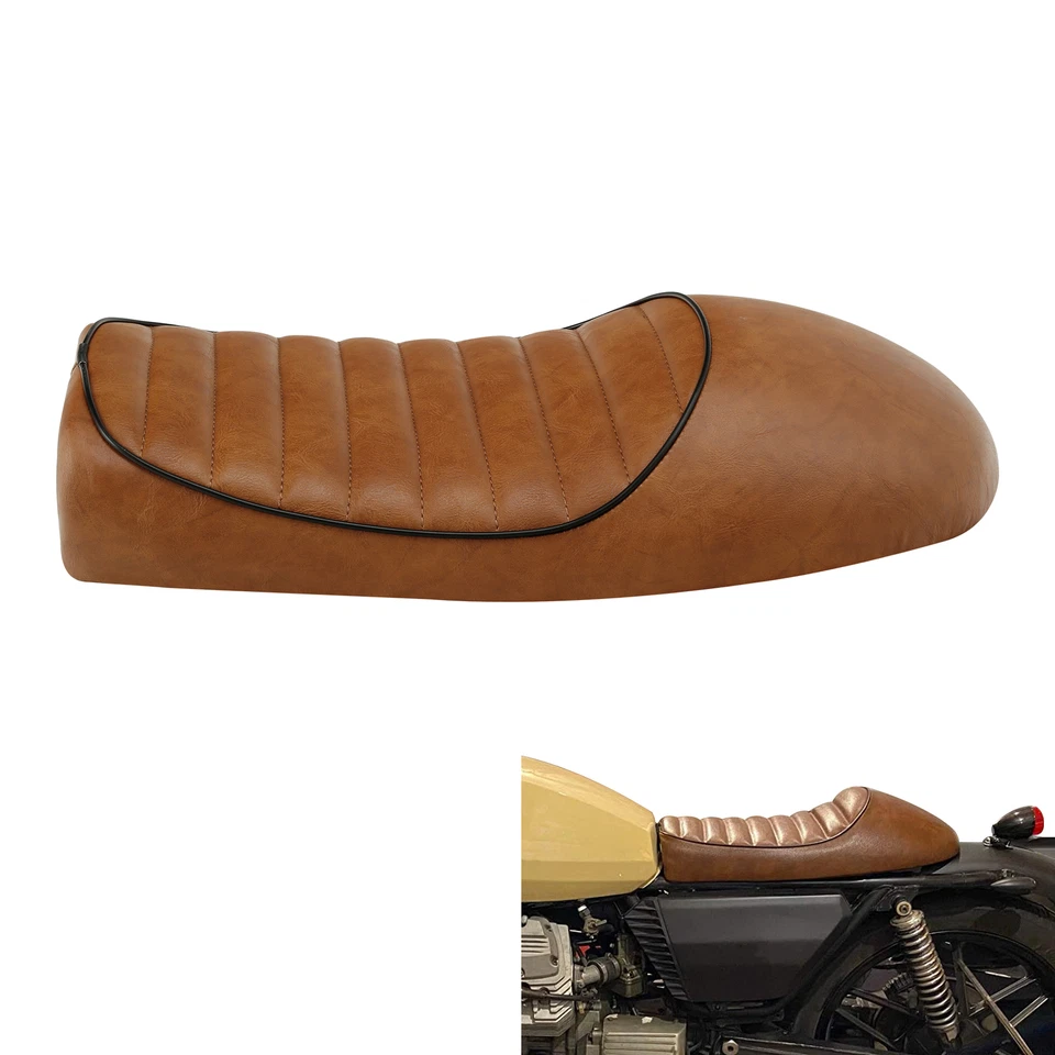 Motorcycle Vintage Cafe Racer Hump Saddle Seat Fit for Honda CB Suzuki GS Yamaha - Image 3 of 4