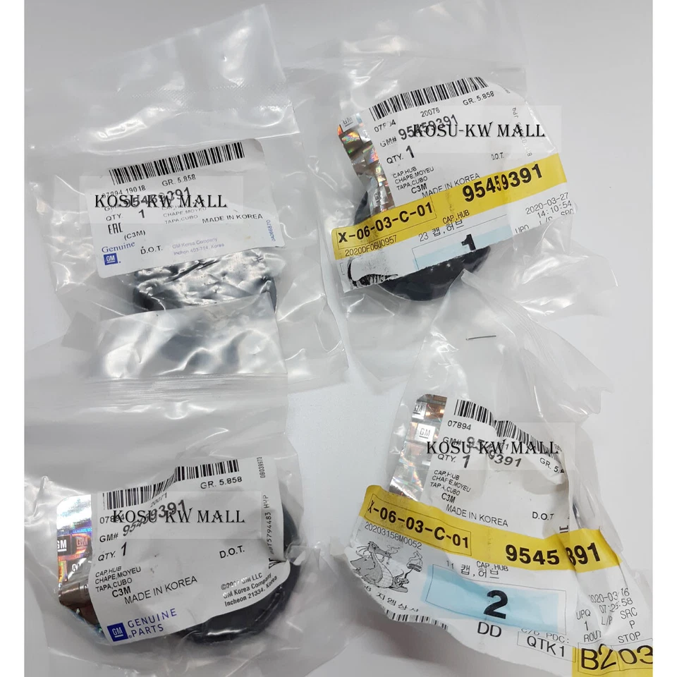 Genuine 4P Wheel Center Cap 95459391 for Chevrolet Sonic Aveo Spark Foto 2 de 2