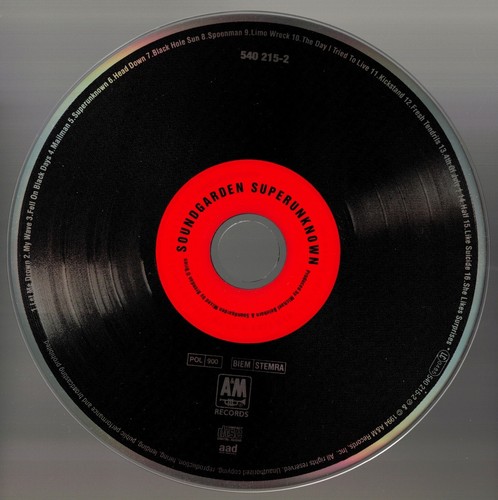 Soundgarden – Superunknown - CD-Album - A&M Records – 540 215-2 - Bild 3 von 4