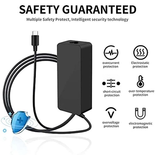 45W 90W USB-C Laptop Charger Power Adapter For Acer HP Dell Lenovo Google Chrome - Picture 6 of 21