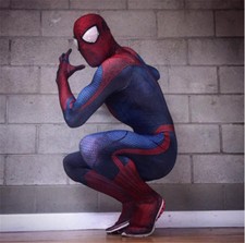 Cool Spider-Man 2 Jumpsuit Cosplay Costume Spiderman 3D Bodysuit Halloween Party