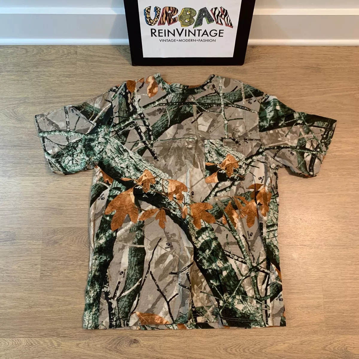 VTG OUTFITTERS RIDGE REAL TREE CAMO T SHIRT L SUPREME HUNTING YEEZY OFF  WHITE