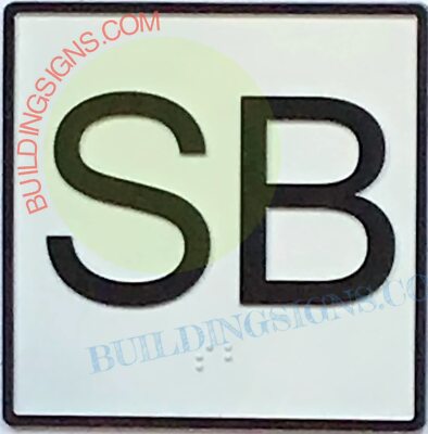 Elevator Floor Number SB Sign- Elevator JAMB Plate Floor SUB Basement-REF24-1027
