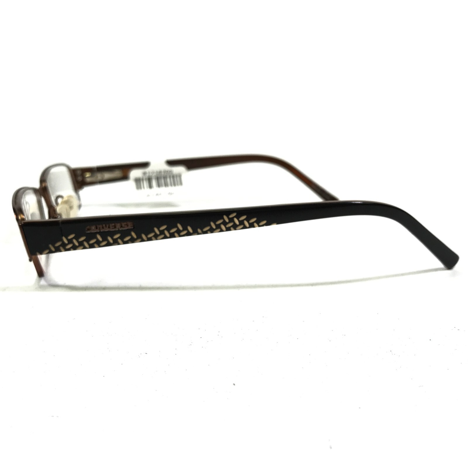 Converse Kids Eyeglasses Frames LET ME TRY BROWN Rectangular Full Rim 50-17-135 thumbnail 6