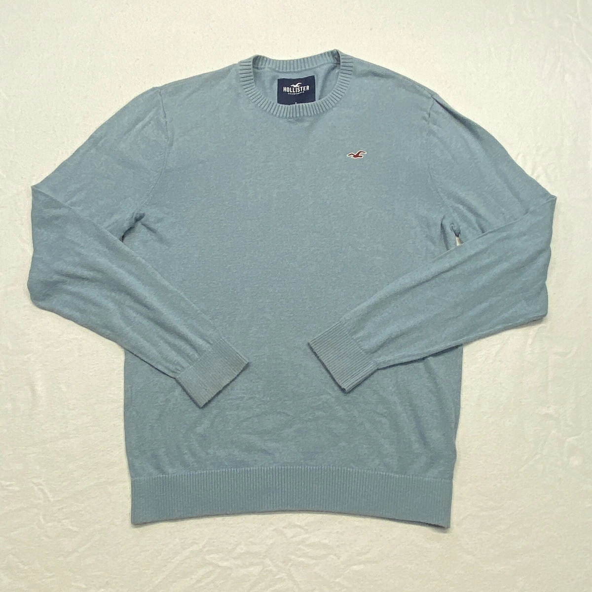 Hollister lightweight crewneck sweater sale