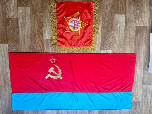 Soviet Flag and Pennant, USSR during the Soviet Union. Communist Flag