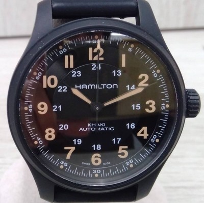 HAMILTON KHAKI H706651 automatic watch Black Analog with Box Case size42mm Used