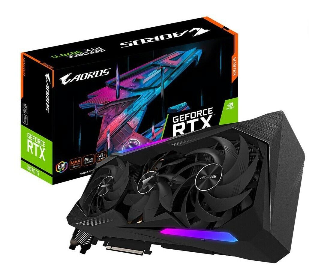 GIGABYTE AORUS GeForce RTX 3070 Ti MASTER 8GB GDDR6X GIGABYTE AORUS GeForce RTX 3070 Ti MASTER 8GB GDDR6X