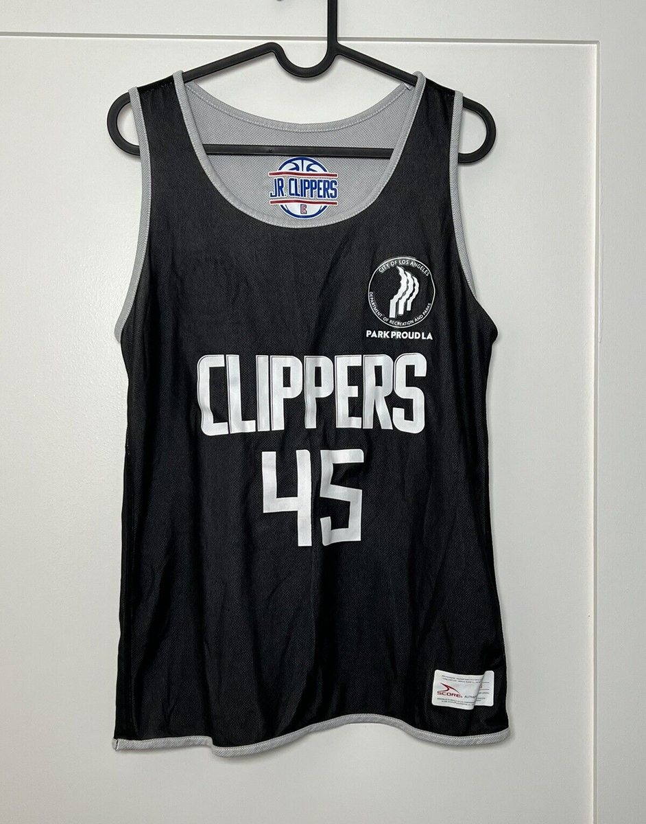 clippers black and white jersey