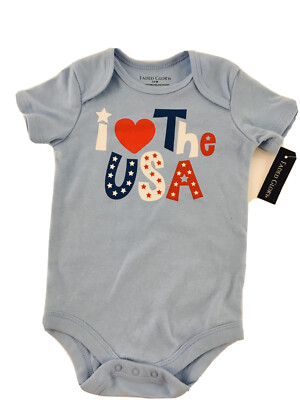 Faded Glory USA Baby Blue One Piece 12