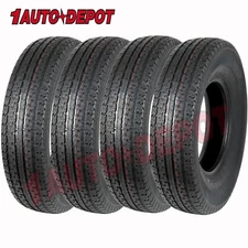 ST235/80R16 Trailer Tires 10 Ply Load Range E Radial Heavy Duty Tubeless 4Pcs 