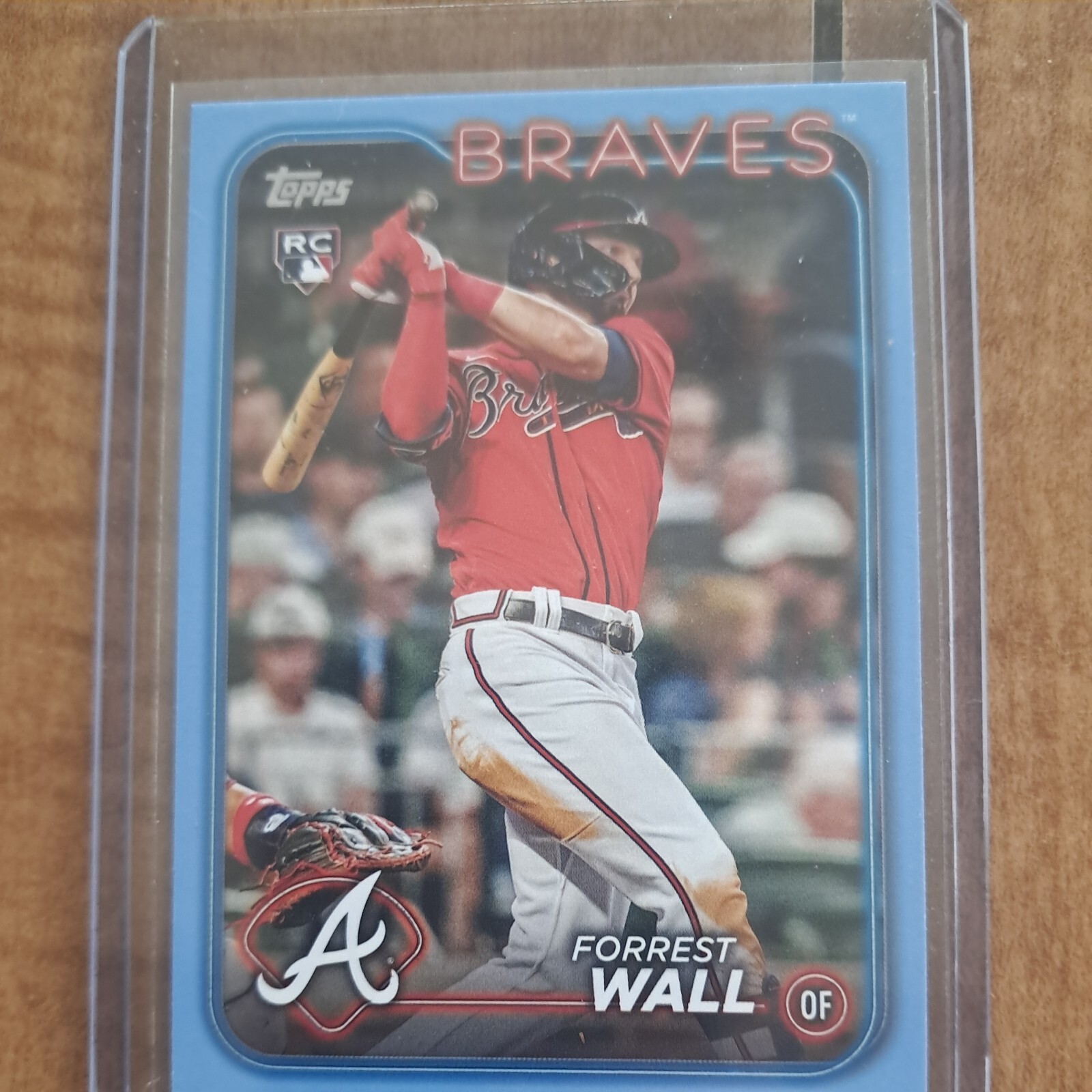 2024 Topps Series 2 - Father's Day Powder Blue #391 Forrest Wall /50 (RC)