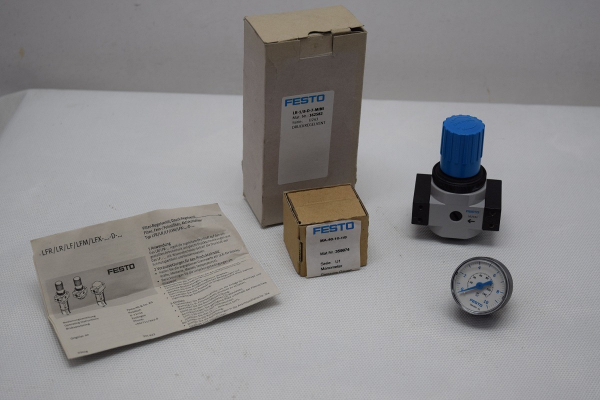 FESTO ELECTRIC 162582 (LR-1/8-D-7-MINI)-PRESSURE REGULATOR