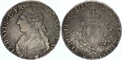 Monnaies royales françaises en argent, sur louis XVI