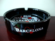 Barcelona Ceramic Ashtray - 4 inches wide - In Very Good Condition