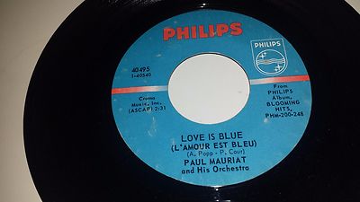 PAUL MAURIAT Sunny / Love Is Blue PHILIPS 40495 PIANO 45 7''