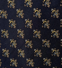 Blue Gold Paisley Silk Tie