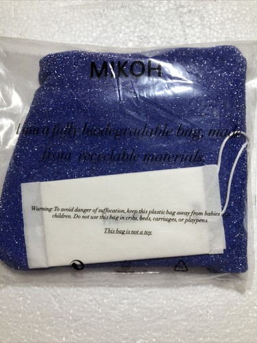 MIKOH Womens Ofu Bottoms Metallic Lurex Cobalt Size Small $140 New - Picture 3 of 5