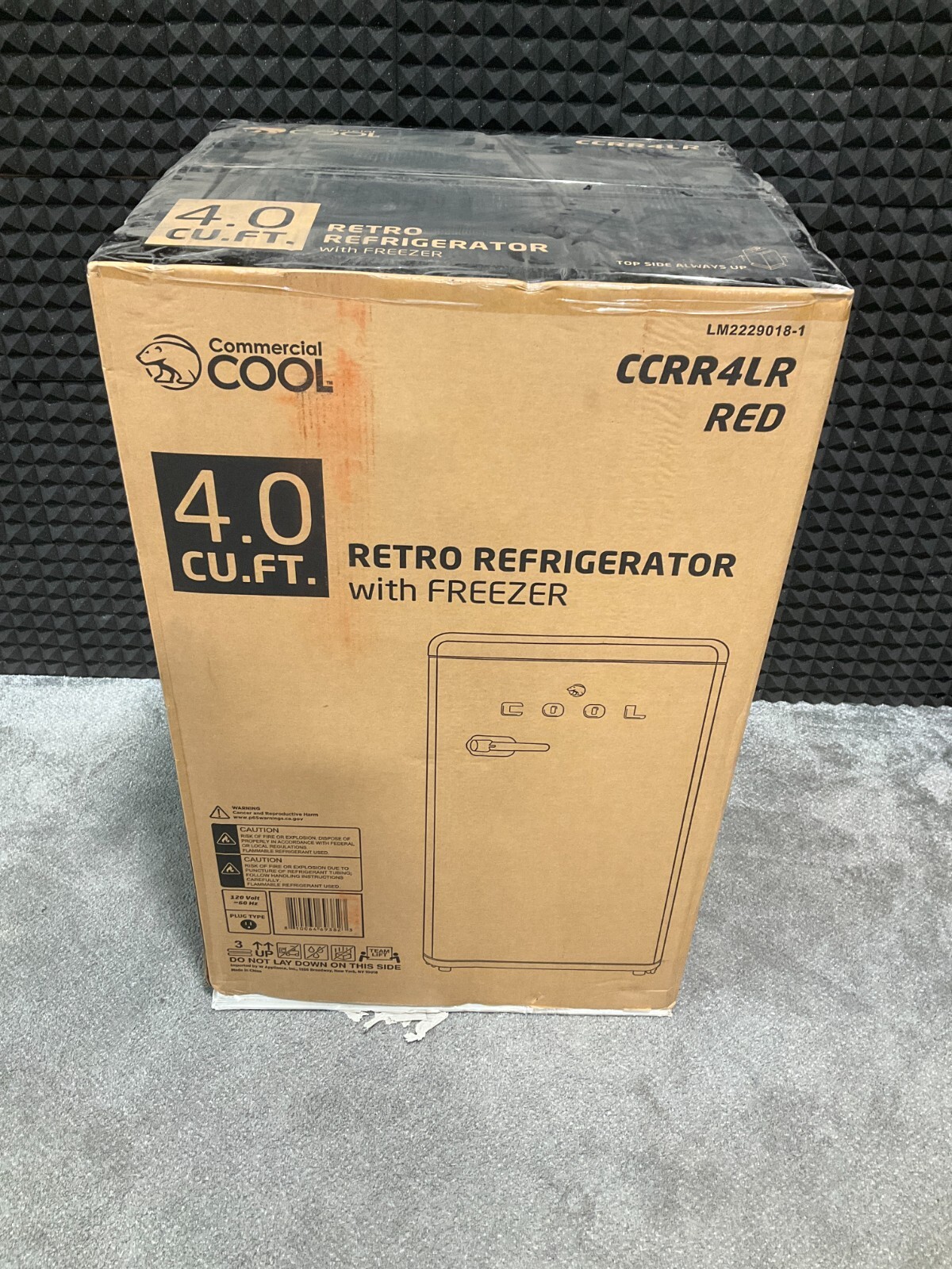 Commercial Cool Retro Mini Refrigerator red 4.0 cubic feet CCRR4LR Brand New ✅❤️