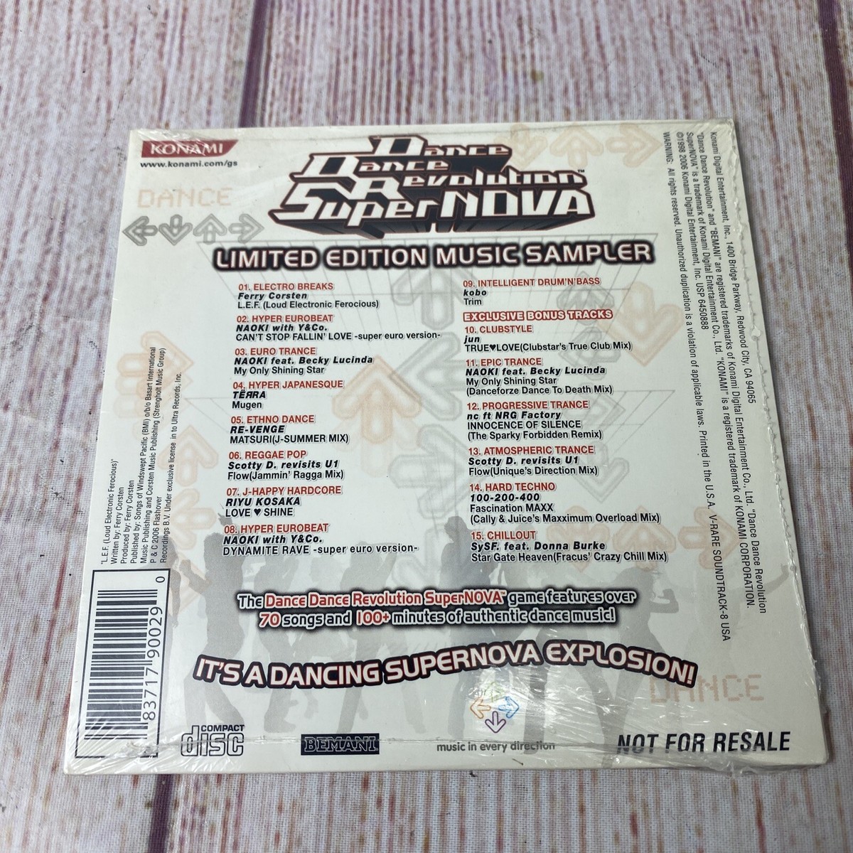 Konami DANCE DANCE REVOLUTION SUPERNOVA SOUNDTRACK CD LIMITED